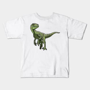 Velociraptor dinosaur Kids T-Shirt